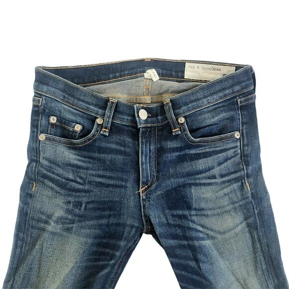 Rag and Bone "The Crop Jean" in Alderly Raw Hem Woman's Sz 25 Sold on REVOLVE - Picture 4 of 11